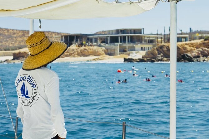 Cabo Blue Snorkeling Cruise, Open Bar and Lunch in Cabo San Lucas - Stop 2: Lovers Beach (Playa del Amor) for the Land’s End Photo Moment
