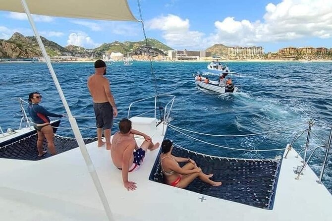 Cabo San Lucas and Santa Maria Bay Snorkeling Sightseeing Cruise - Paddleboards, water mat, and how the crew manages the fun