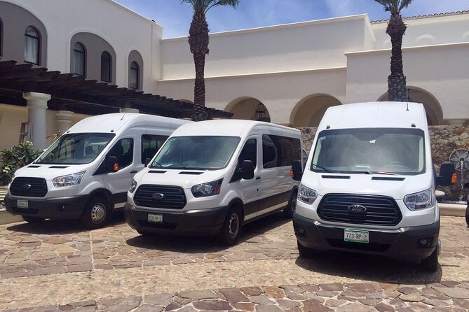 One Way Private Transfer from Airport to Cabo San Lucas Area - Meeting the Driver at Los Cabos: Khaki Slacks, Black Polo, Roof #5