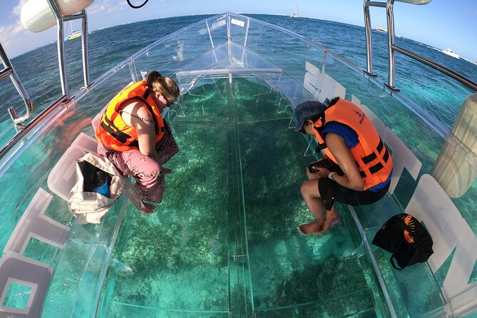 Tour to Arch in the only Clear Boat in Cabo Cruise Hotel PICKUP! - Medano Beach, Cabo’s Bay, and Playa del Amor Snorkel Time