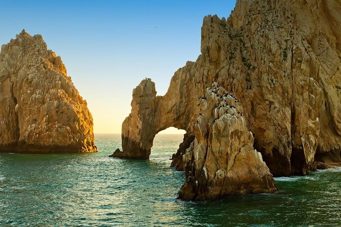 Tour to Arch in the only Clear Boat in Cabo Cruise Hotel PICKUP! - Stop 1 and Stop 2 at El Arco: Limestone Framing and Photo Opportunities